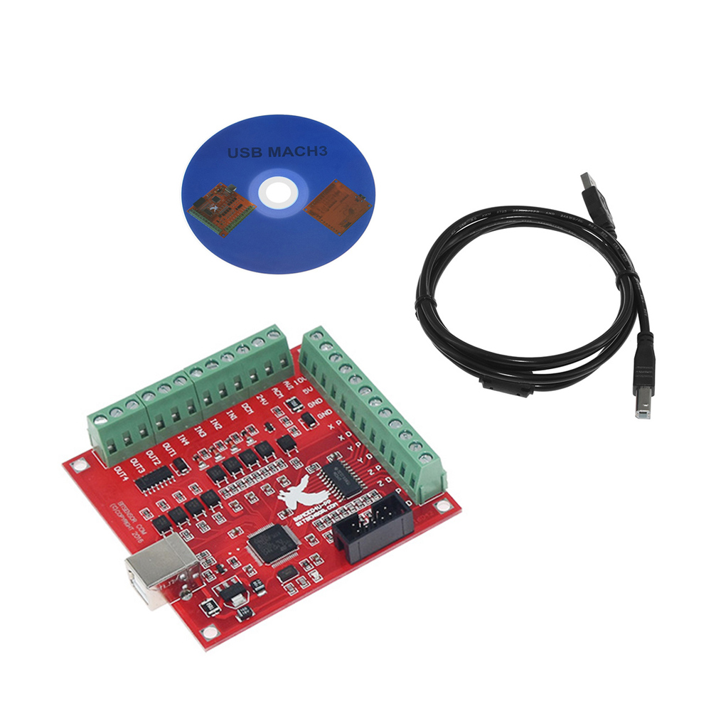 Placa de fuga cnc usb mach3 10 - Mach3 Usb Cnc Controller 4 Axis 100Khz avaliação e preço